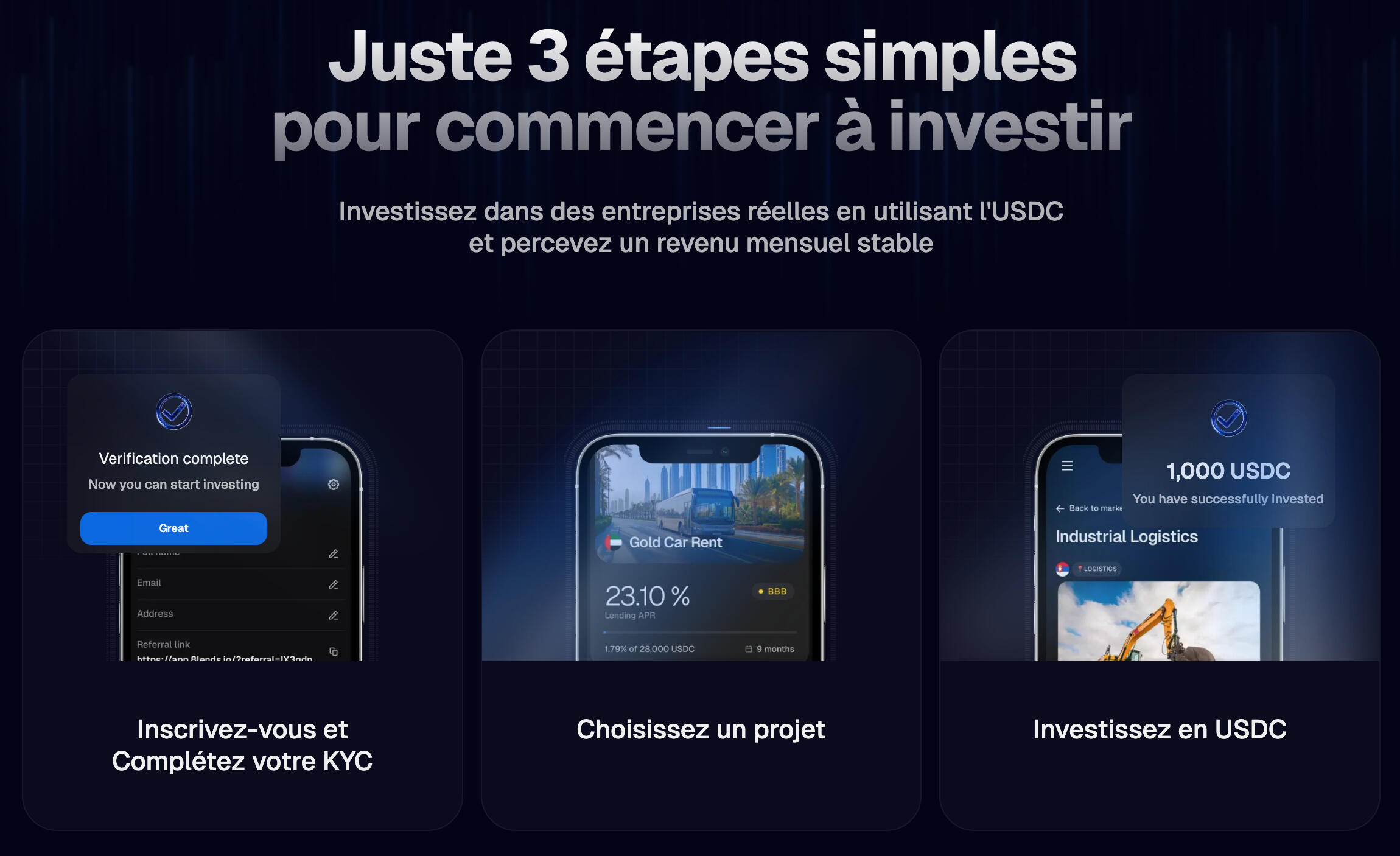 Logo 8lends - Plateforme crowfunding P2P crypto